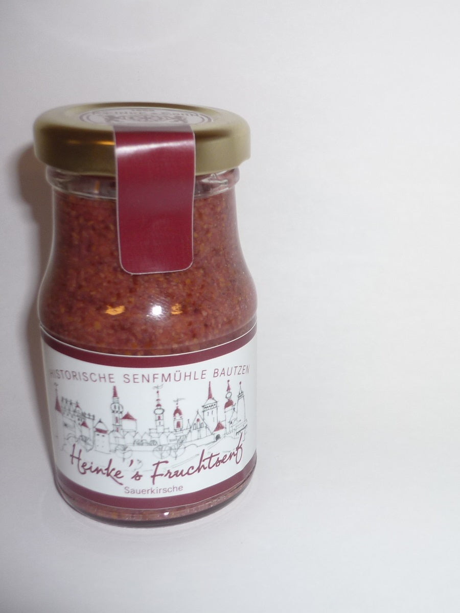 Sauerkirschen Senf süß -sauer- halbgrob 100 ml Bautzener Hammermühle