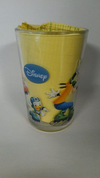 LöwenSenf Disney Sammelglas Goofy, Micky Maus , Donald,Tick, Trick, Track Rollerskate