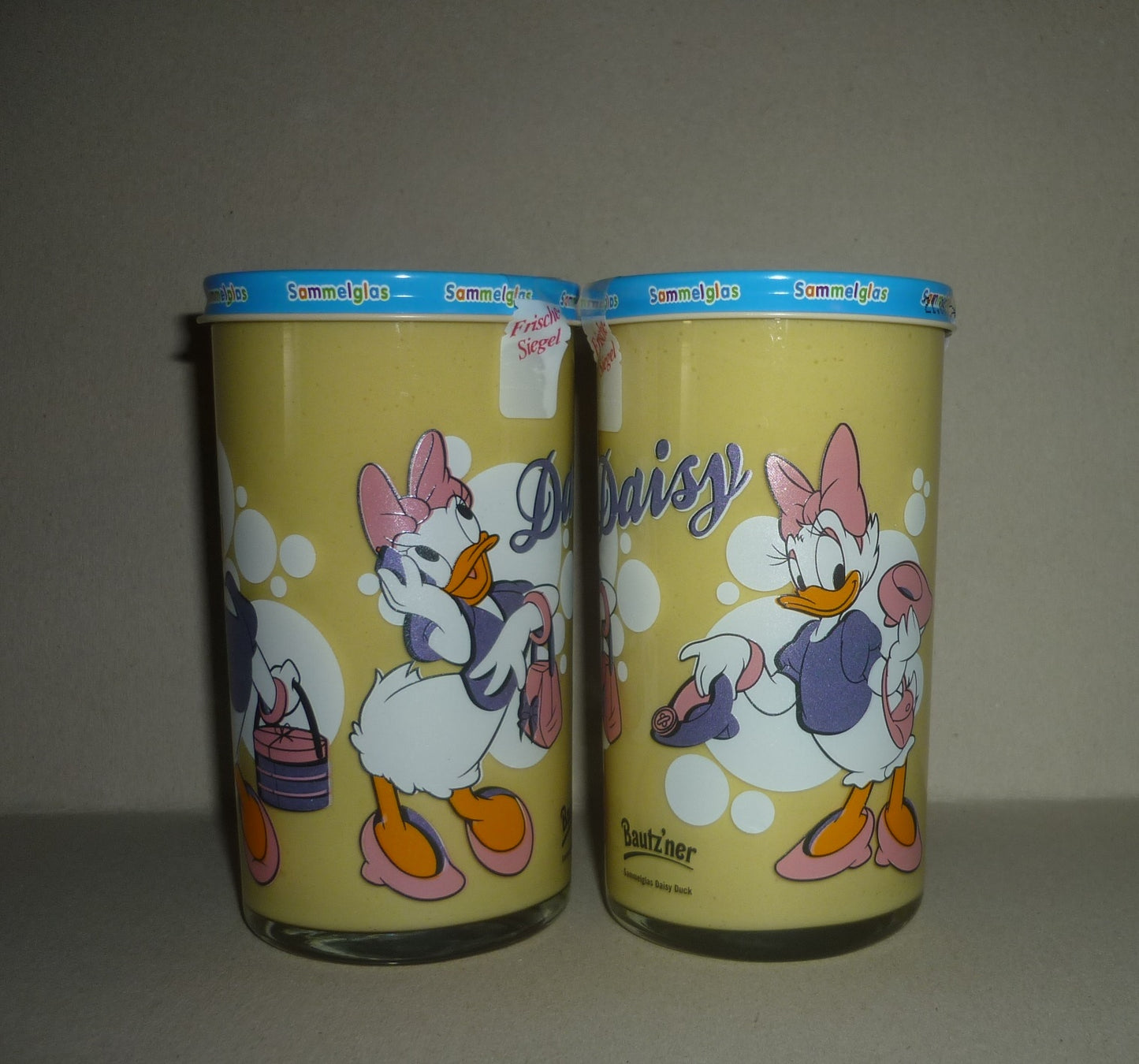 Bautzner KinderSenf Daisy Duck Sammelglas Walt Disney