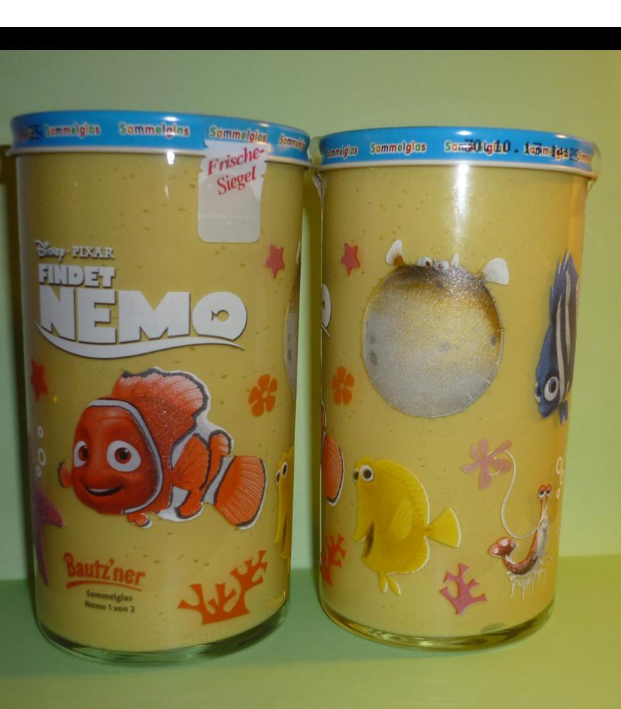 Bautzner Sammelglas - findet Nemo - Bruce der Hai