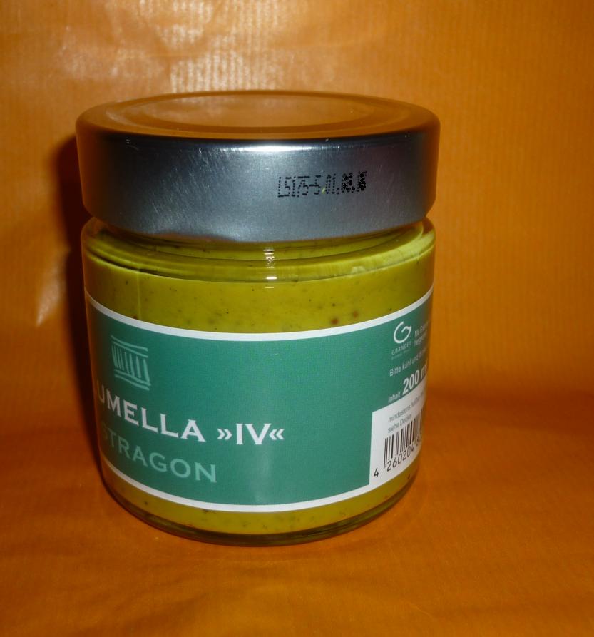 Bio Estragon Senf halbgrob 200ml im Glas