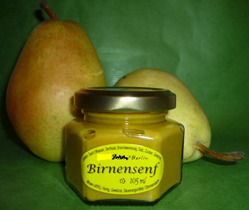 Birnen Senf 100 ml fruchtig süß