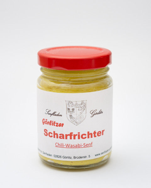 Görlitzer Scharfrichter Senf 100 ml Chili und Wasabi sehr scharf