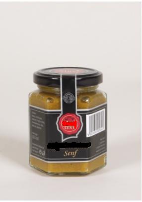 Mango Senf halbgrob 180ml im Glas