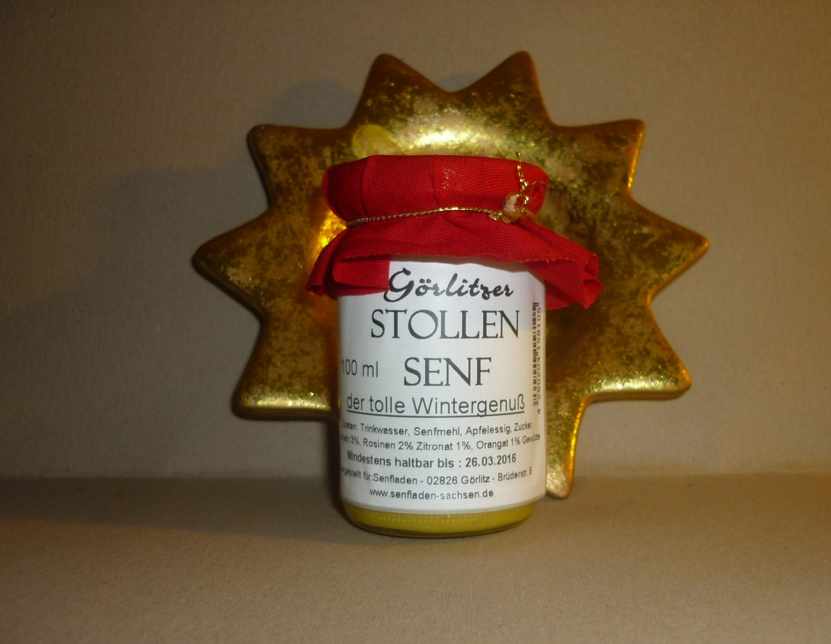 Görlitzer Weihnachts Senf 100ml mild süß stimmungsvoll