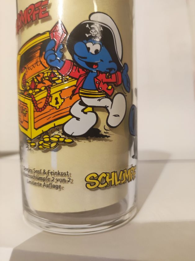 Schlümpfe -Pirat 2 - Sammelglas-Develey