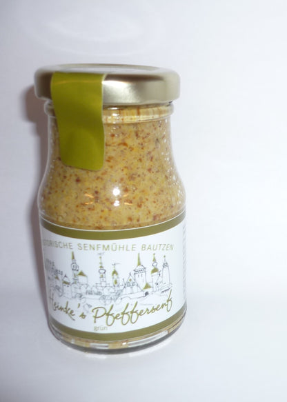 grüner Pfeffer Senf 100ml  Bautzener Hammermühle