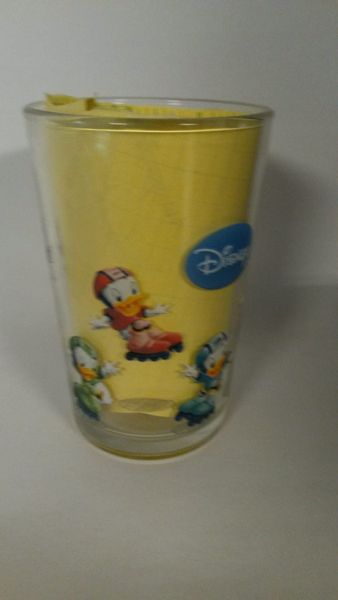 LöwenSenf Disney Sammelglas   Goofy, Micky Maus , Donald,Tick, Trick, Track Rollerskate