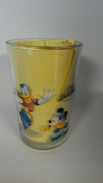 LöwenSenf Disney Sammelglas   Goofy, Micky Maus , Donald,Tick, Trick, Track Rollerskate