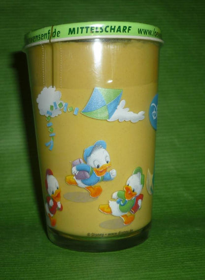 LöwenSenf Disney Sammelglas   Goofy, Micky + Minni Maus , Tick, Trick, Track wandern