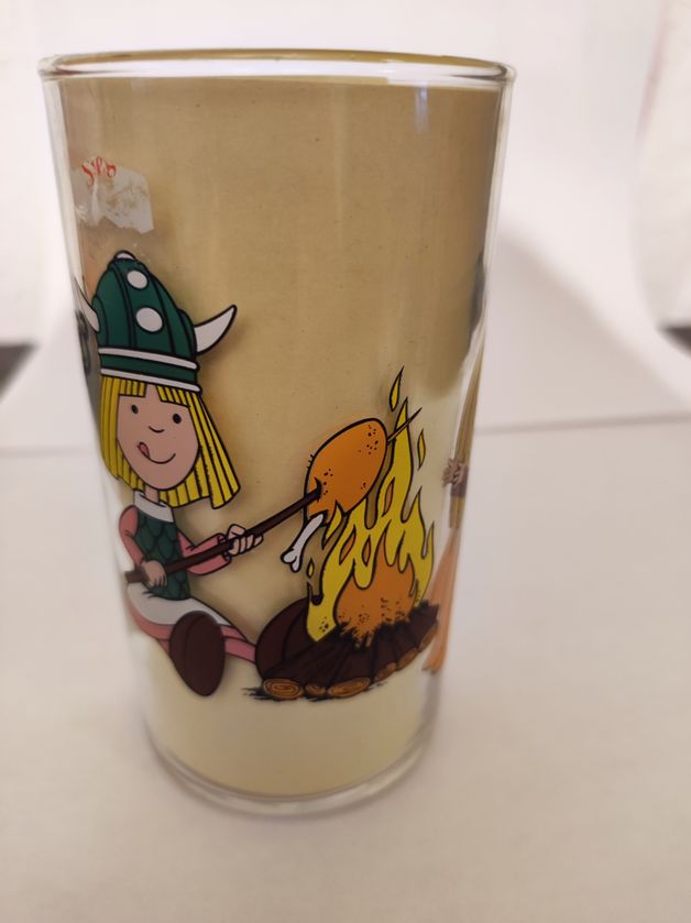 Wickie u. d. starken Männer  - Lagerfeuer - Senf Sammelglas-Develey