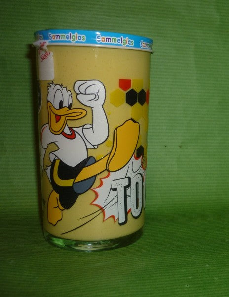 Bautzner Donald Duck Fussball Kindersenf Sammelglas