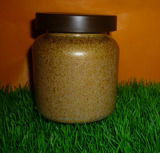Dekotopf, Senftopf  rustikal  ca 270 ml  mit Deckel