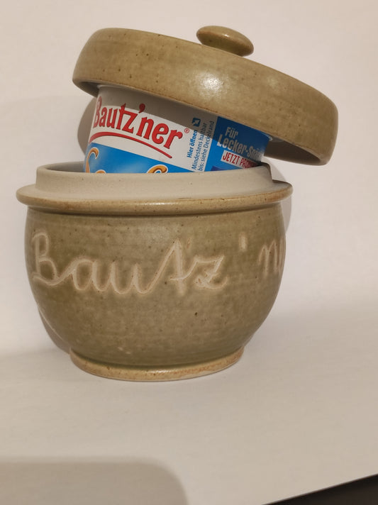 Bautzner- Senftopf grün -incl. Bautzner Becher