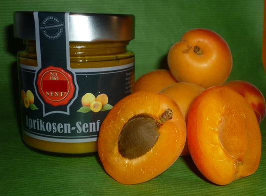 Aprikosen / Marillen Senf halbgrob  180ml im Glas