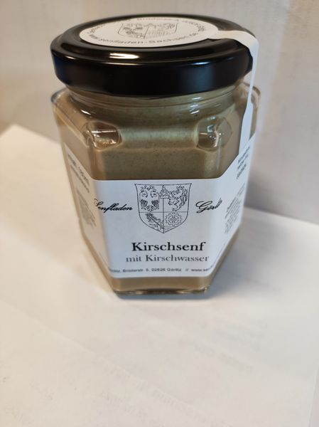 Kirsch  Senf 180 ml  ( mit Kirschwasser)