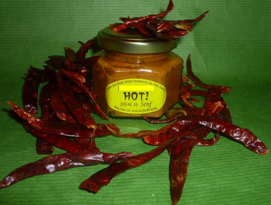 HOT  - scharfer  Jolokia Chili Senf 100 ml