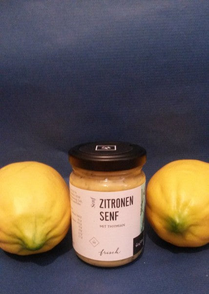 Zitronen Mustard Senf mit einem Hauch Thymian 140ml