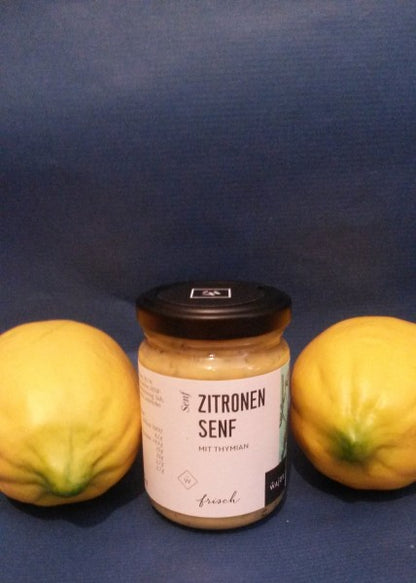 Zitronen Mustard Senf mit einem Hauch Thymian 140ml