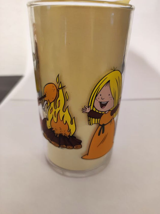 Wickie u. d. starken Männer  - Lagerfeuer - Senf Sammelglas-Develey
