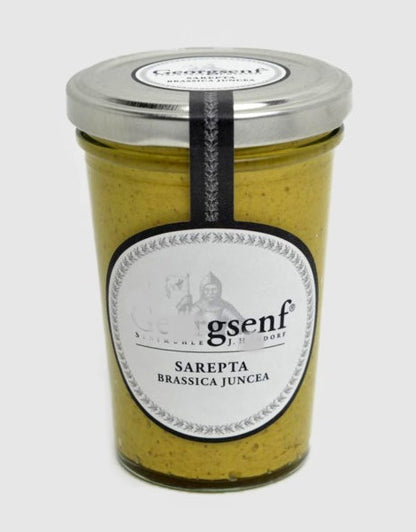 Bio Senf kräftig scharf Sarepta 250ml im Topf Brassica Juncea (Kopie)