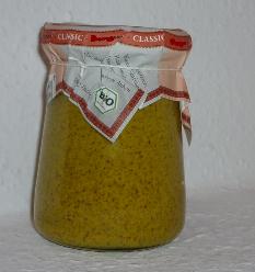 Bio Classic Senf  halbgrob pikant 160ml im Glas