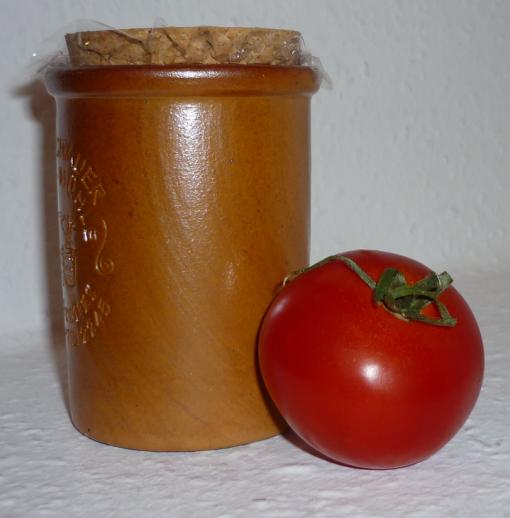 Tomaten Senf  100ml - Monschau vegan im Tontopf mit Naturkorken