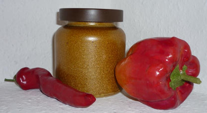 Scharfmacher Senf (halbgrob) 270ml rustikalerTontopf Thüringen