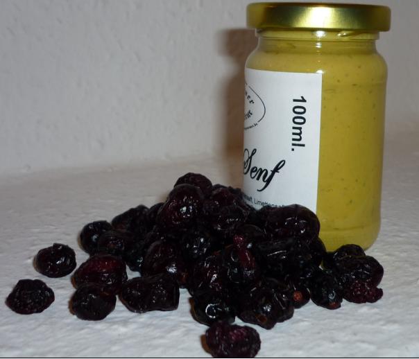 Cranberry  Senf 180 ml  ( mit Wildpreiselbeeren)