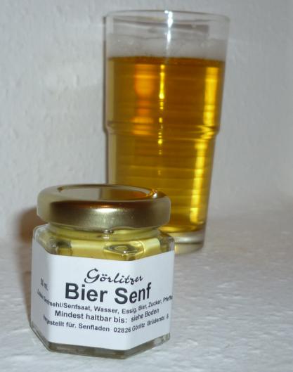 Görlitzer Bier Senf 180 ml herb extra scharf