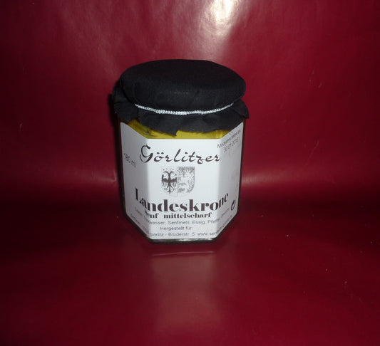 Görlitzer - Landeskrone Senf 180 ml würzig mittelscharf