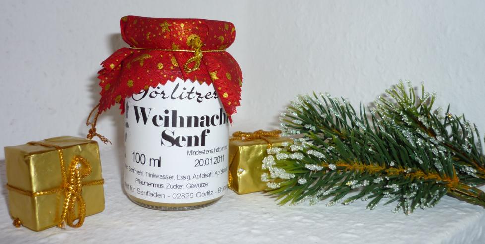 Görlitzer Weihnachts Senf 100ml mild süß stimmungsvoll