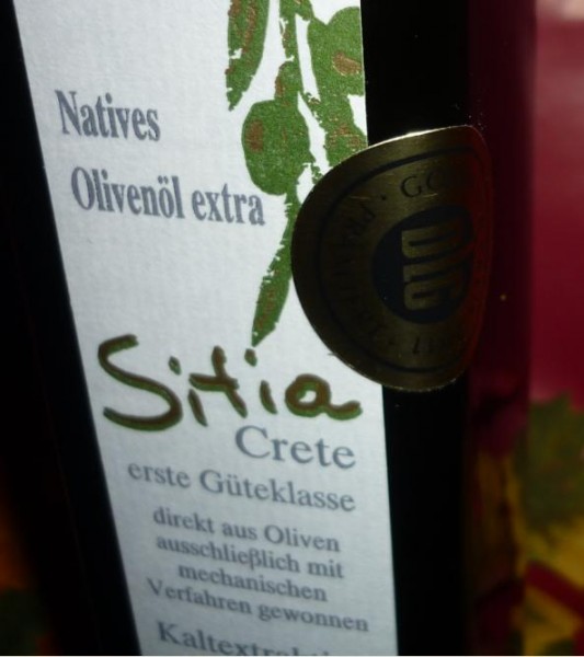 Öl - Olivenöl griech. 250ml Sitia Crete, extra native, DLG prämi