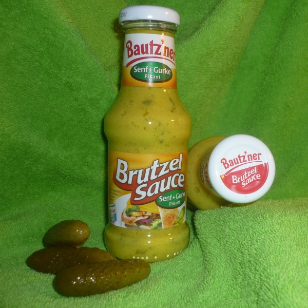 Bautzner Brutzel Sauce - Senf + Gurke - pikant 250ml vegan