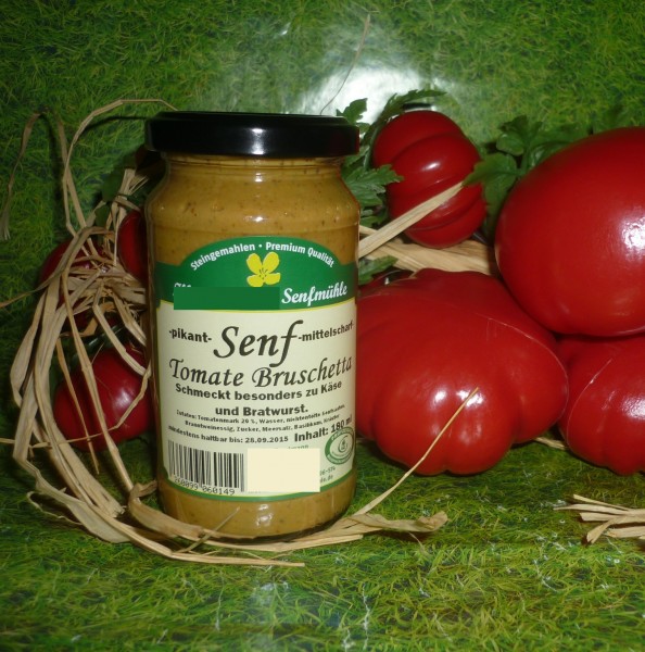 Tomaten Senf 100ml Moutarde de Montjoie Monschau vegan