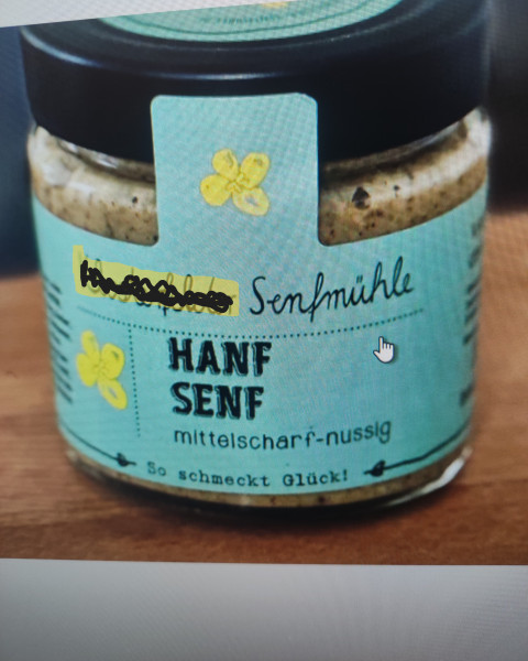 HANF Senf 190ml vegan