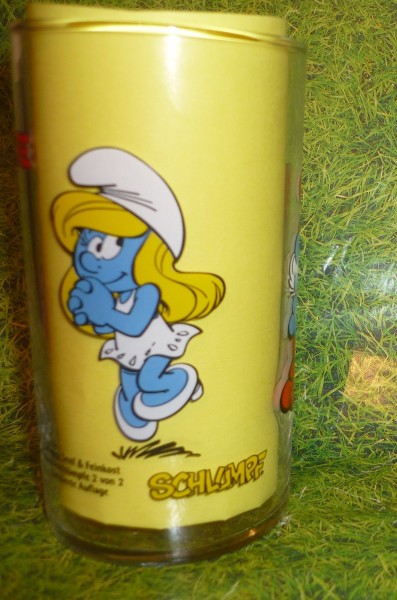 Die Schlümpfe -Schlumpfine Geschenk- Klassikschlumpf Sammelglas