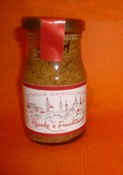 HammerMühle Bautzen Preiselbeer Senf süß - halbgrob 100 ml