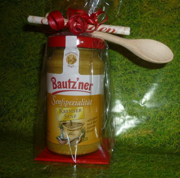 Bautzner Kremser Senf 200ml - Geschenkverpackung+Löffel