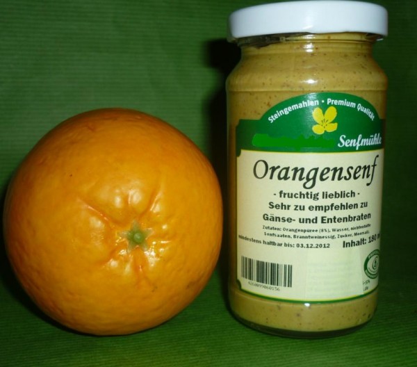 Orangen Senf 190ml vegan