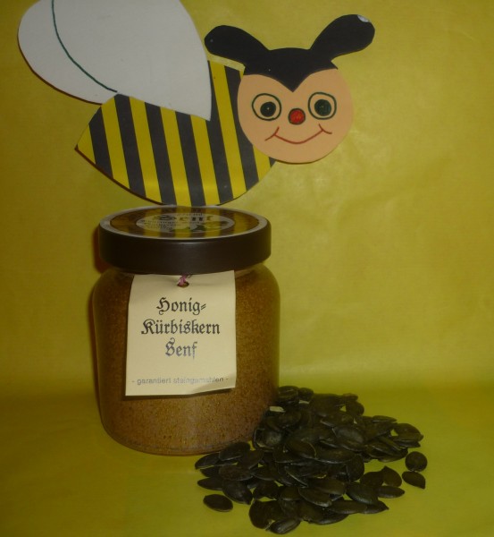 Kümmel Senf 270ml Thüringen - steingemahlen -rustikaler Tontopf