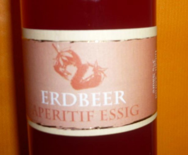 Essig - Erdbeer Rhabarber Crema vegan 250 ml 4%Säure