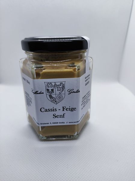Cassis - Feigen Senf süß-sauer 180ml Johannisbeere