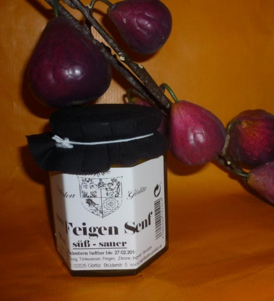 Cassis - Feigen Senf süß-sauer 180ml Johannisbeere