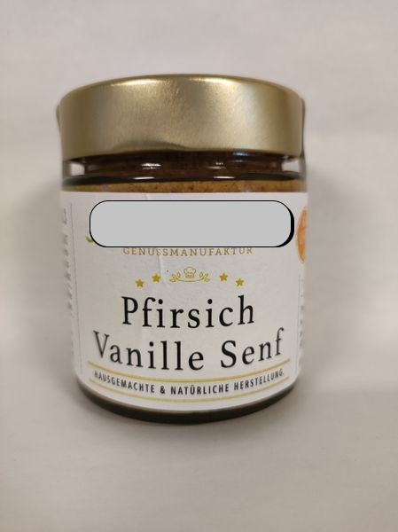 Pfirsich Vanille Senf 150ml vegan