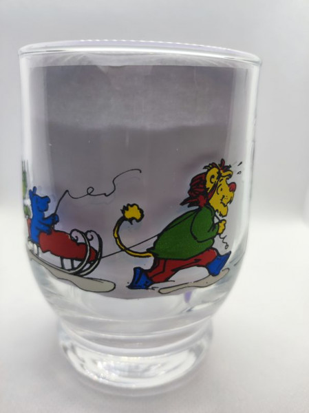 Schneemann Sammelglas Trinkglas Kinderglas