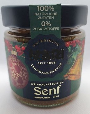 weihnachtlicher Kardamom Zimt Senf 180ml