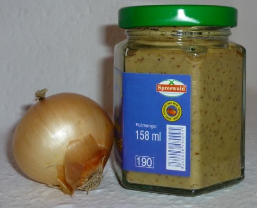 Zwiebel -Senf- Mus Chutney als süße Würzkonfitüre - Spreewald 115ml