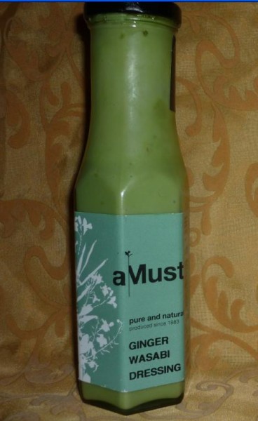 Wasabi Senf leicht scharf 180ml mit geröst. Sesam