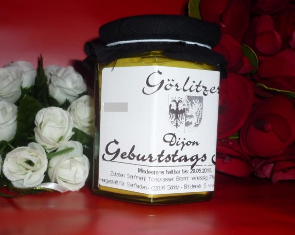 Geburtstags - Senf 180ml für Sie und Ihn, Alt und Jung